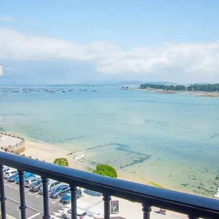 O Grove Centro Con Vistas A La Toja Parking Apartment Exterior photo